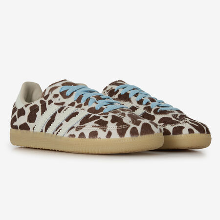 ADIDAS ORIGINALS samba SAMBA OG GIRAFE PONY HAIR MARRON/BLANC FEMME