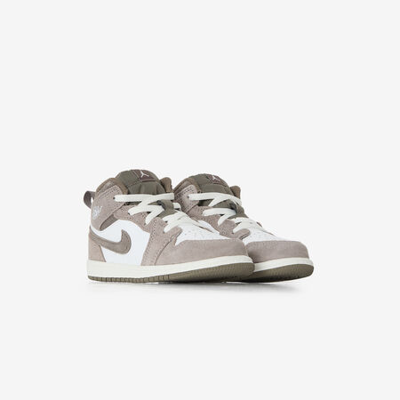 JORDAN air jordan 1 AIR JORDAN 1 MID BROWN/WHITE BABIES