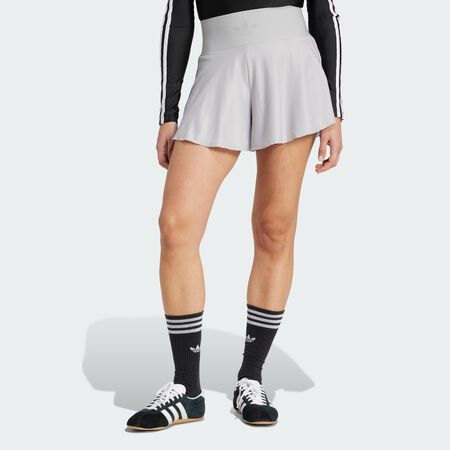 ADIDAS ORIGINALS Waistband Mesh Shorts Grey Two WOMEN