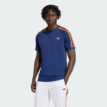 3-STRIPES TEE : Dark Blue / Crew Yellow / Power Blue