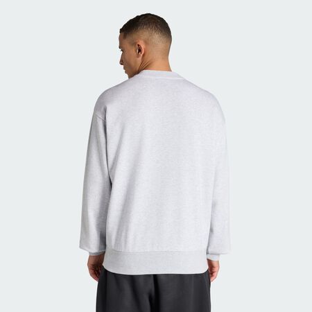 ADIDAS PERFORMANCE Real Madrid Heritage Crew Sweat Light Grey Heather MEN