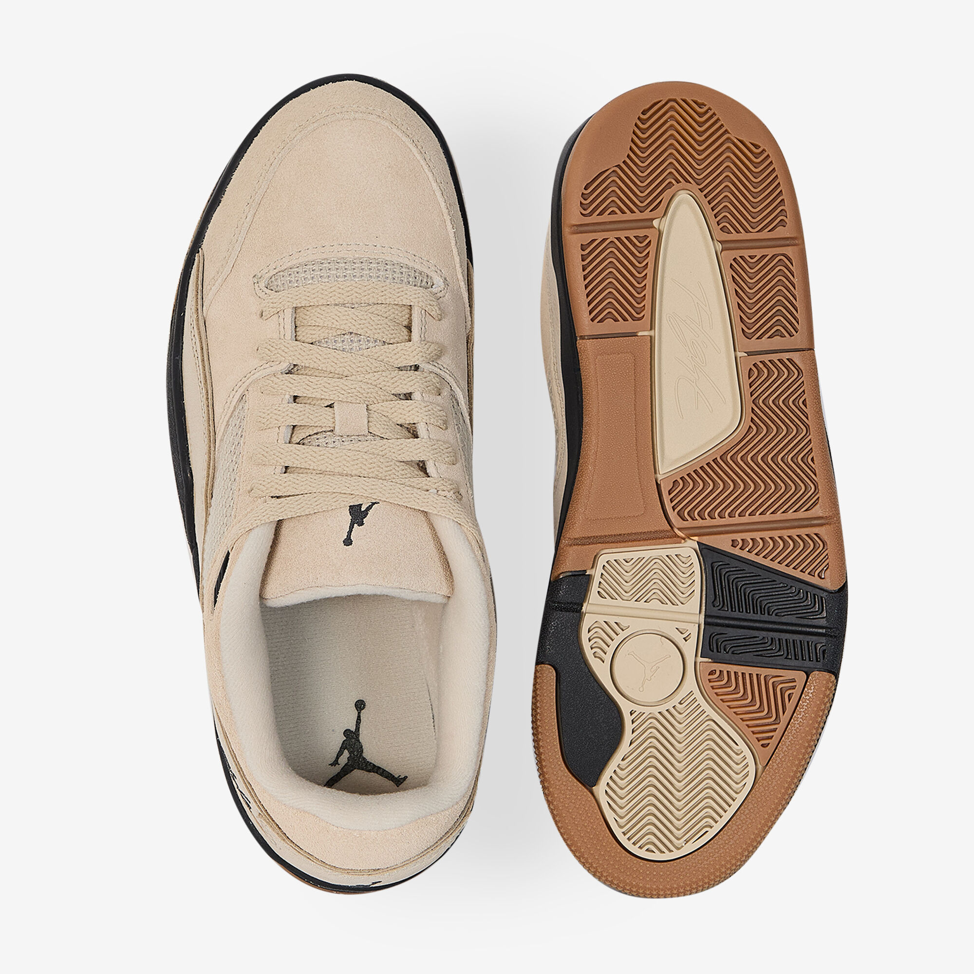 Jordan Flight Court  Beige/noir