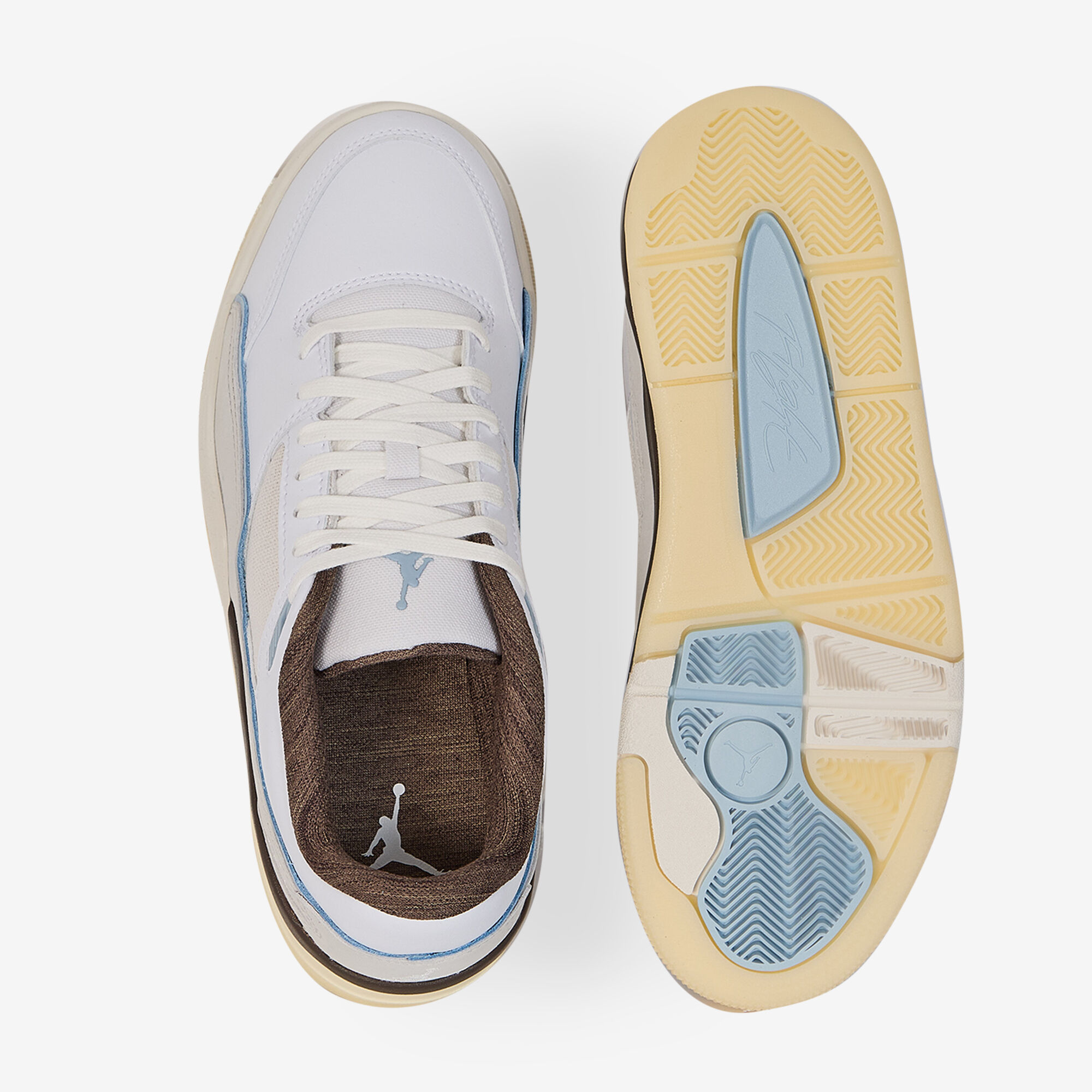Jordan Flight Court  Blanc/beige