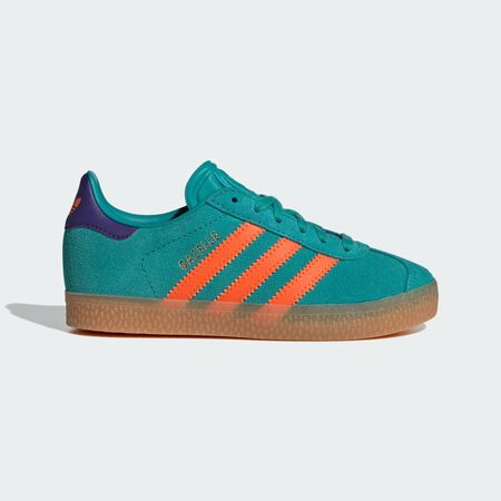 Gazelle Shoes : Pure Teal / Impact Orange / Collegiate Purple