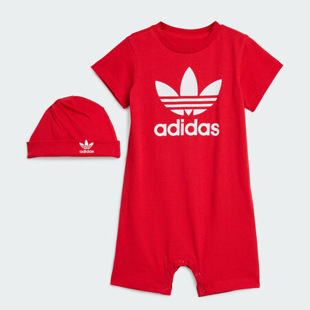 ADIDAS ORIGINALS Ensemble à offrir grenouillère et bonnet Better Scarlet BÉBÉ