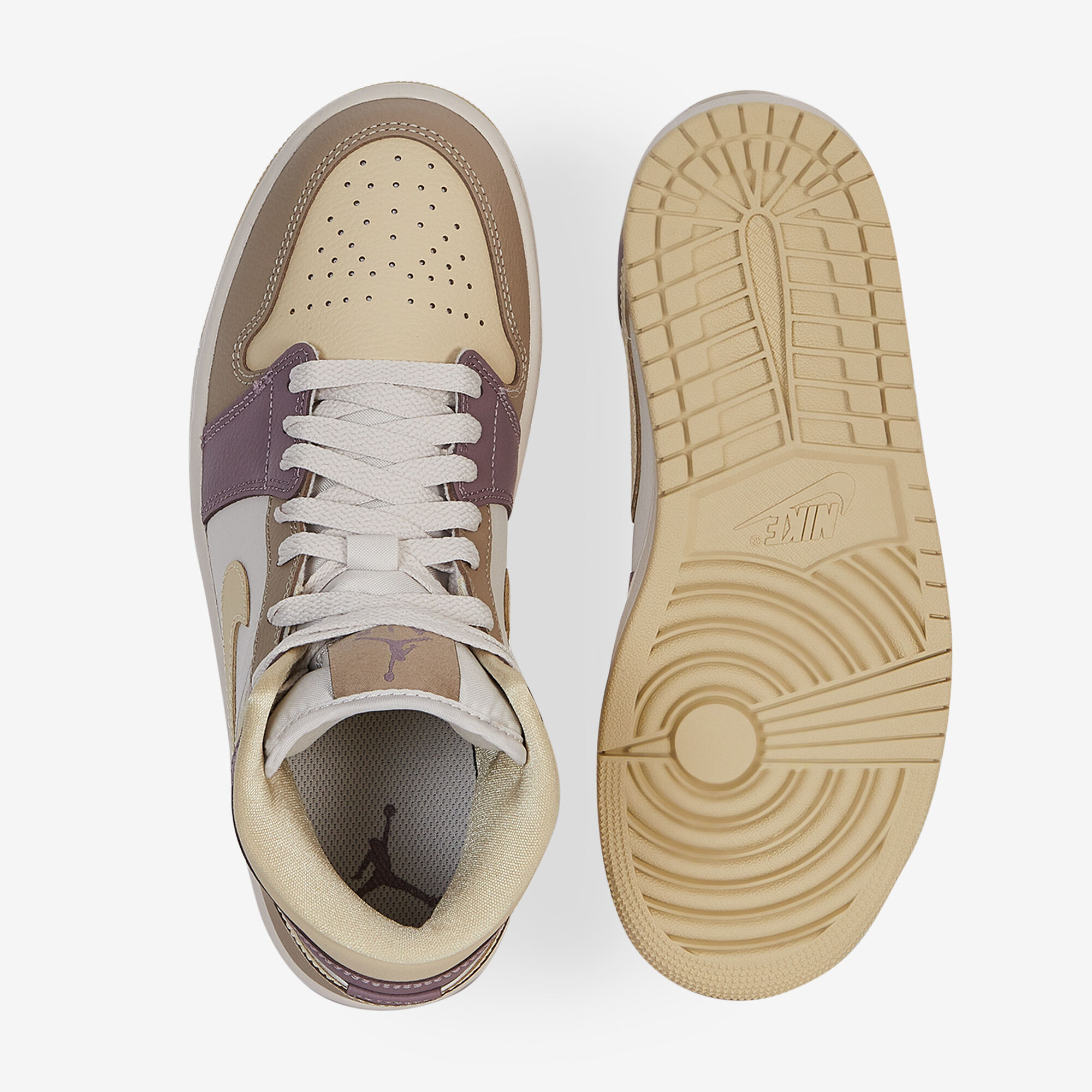 Air Jordan 1 Mid  Jaune/violet