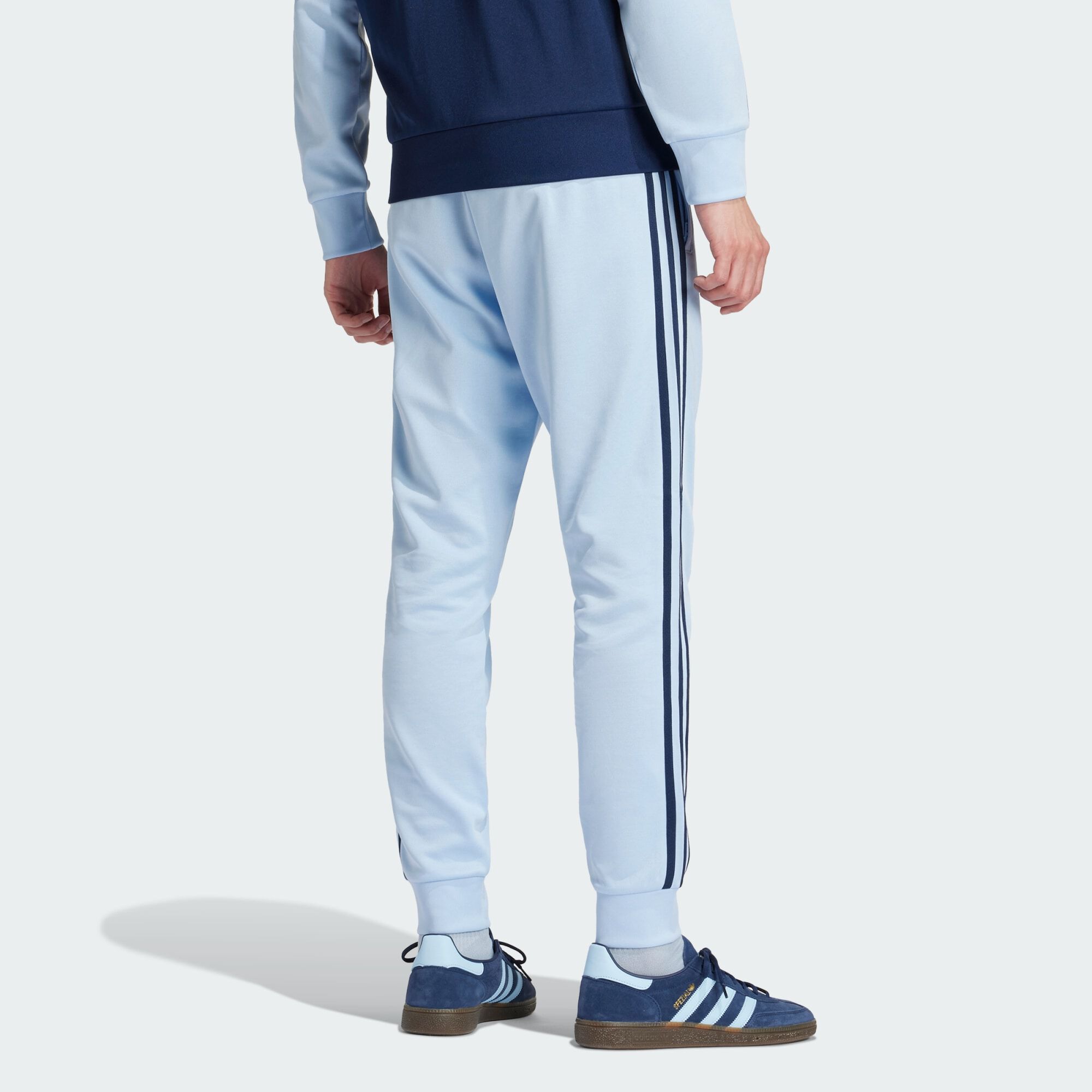 Sky blue adidas pants top