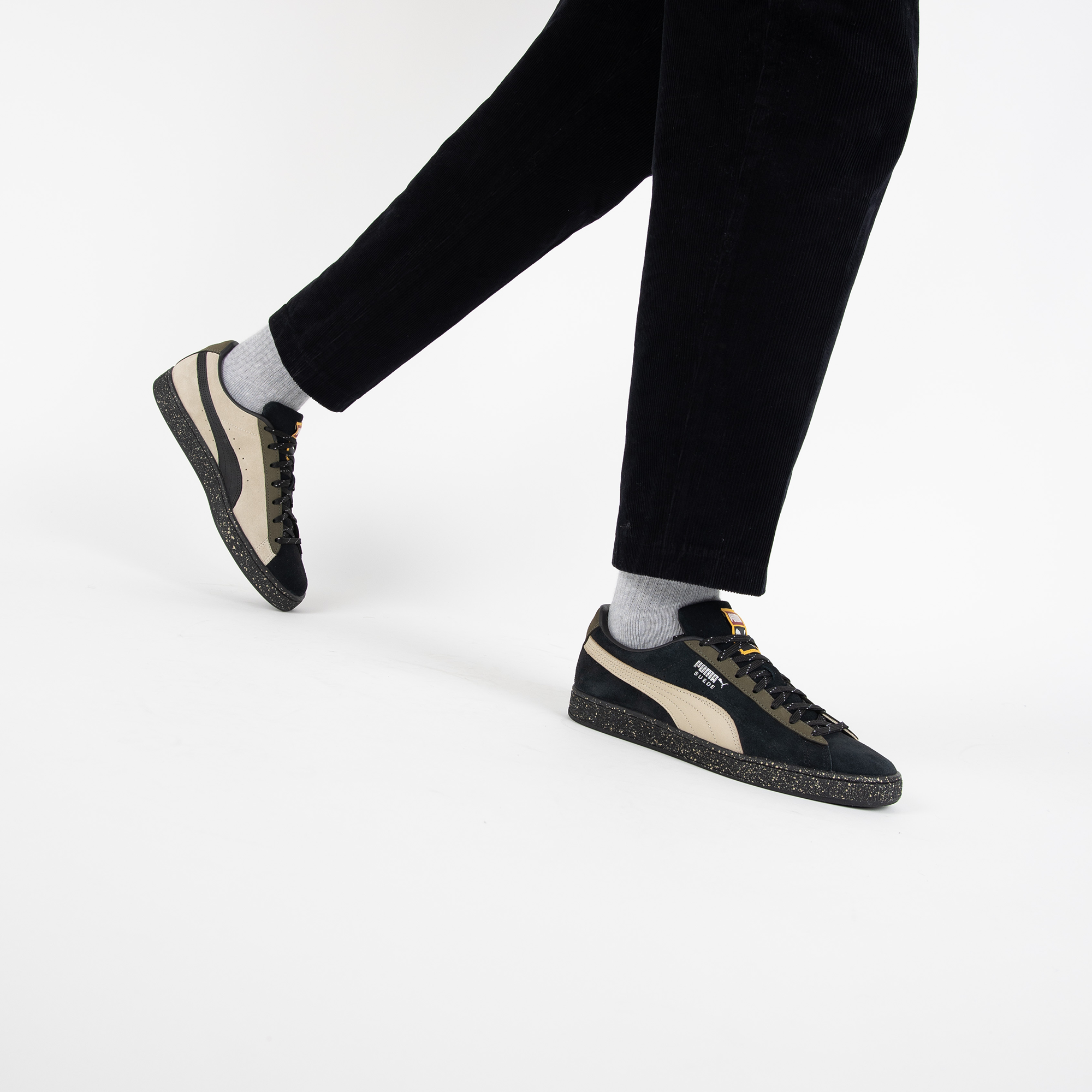 puma suede noir courir