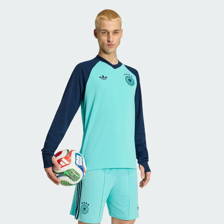 ADIDAS PERFORMANCE Haut chaud pr&eacute;-match Ext&eacute;rieur Allemagne&nbsp;26 Flash Aqua HOMME