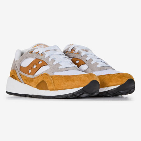 SAUCONY SHADOW 6000 BLANC/ORANGE HOMME