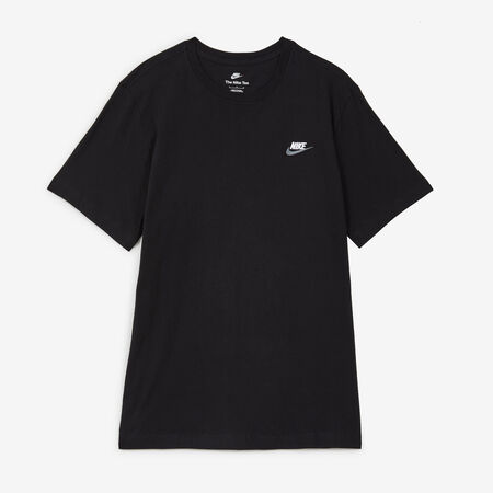 NIKE TEE SHIRT CLUB BLACK/WHITE MEN