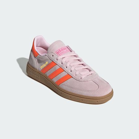 ADIDAS ORIGINALS Handball Spezial Shoes Clear Pink / Solar Orange / Gum WOMEN