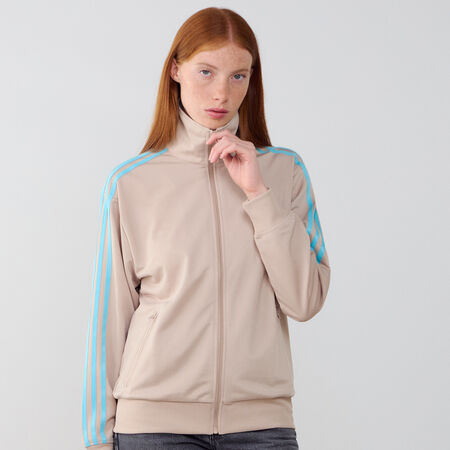 ADIDAS ORIGINALS JACKET FZ TRACKTOP FIREBIRD BEIGE/BLUE WOMEN