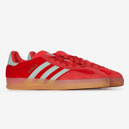 ADIDAS ORIGINALS gazelle GAZELLE INDOOR VELVET ROUGE/GRIS FEMME