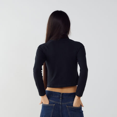 NIKE TOP FULL-ZIP GLS BLACK WOMEN