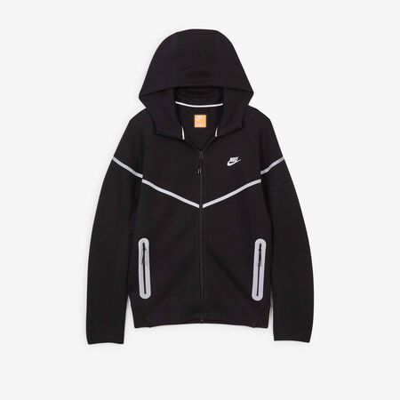 NIKE JACKET TECH FLEECE FZ REFLECTIVE NOIR/BLANC HOMME