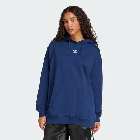ADIDAS ORIGINALS Essentials Loose French Terry Hoodie Night Indigo WOMEN