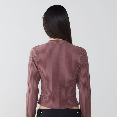 NIKE CARDIGAN CHILL KNIT MARRON FEMME