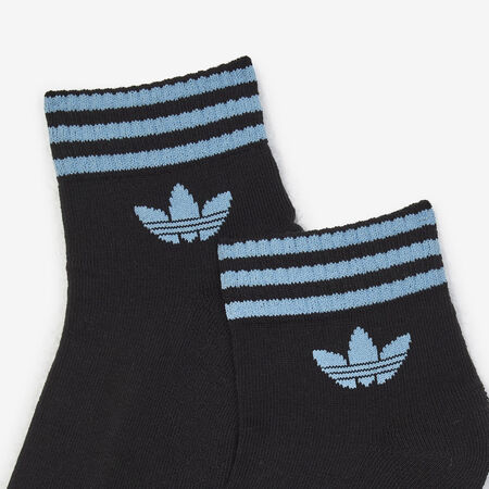 ADIDAS ORIGINALS CHAUSSETTES X3 ANKLE HALF-CUSHIONED BLACK/BLUE UNISEX