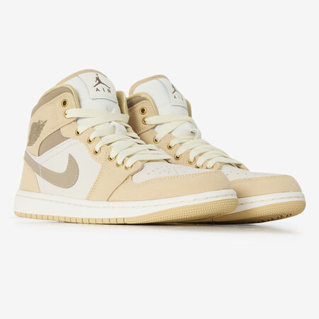 JORDAN air jordan 1 AIR JORDAN 1 MID WHITE/KHAKI WOMEN