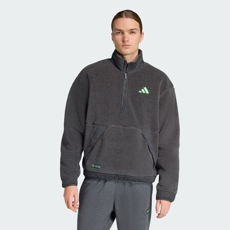 ADIDAS ORIGINALS Molleton Mercedes - AMG Petronas Formula One Team Premium Sweat Half-Zip Dgh Solid Grey HOMME