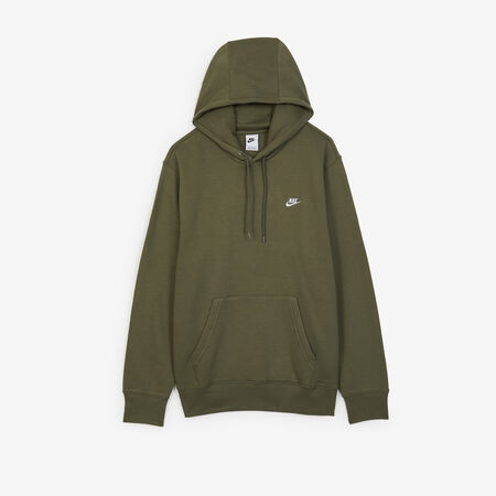 NIKE HOODIE CLUB SMALL LOGO VERT/BLANC HOMME