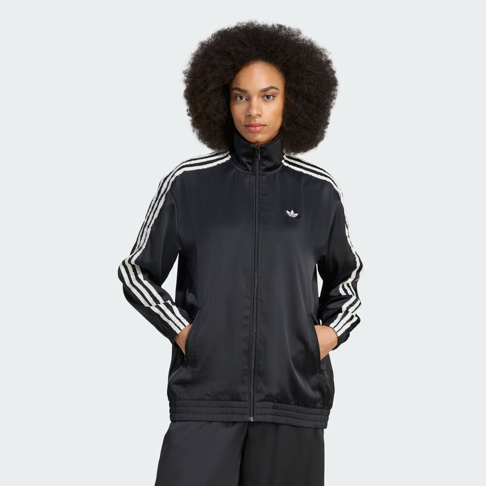 ADIDAS ORIGINALS adidas Originals Satin Firebird Track Top Ruffle