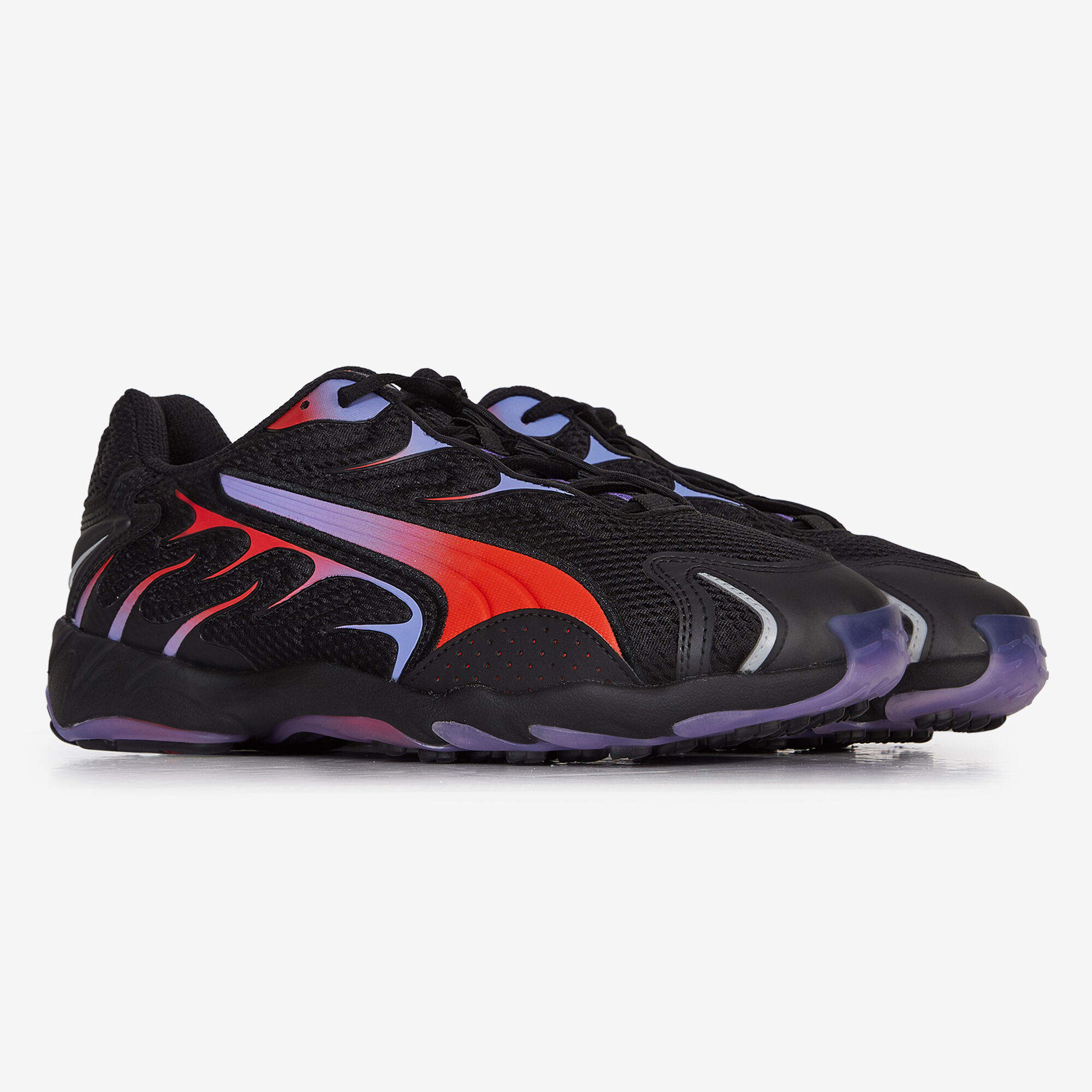 PUMA INHALE NOIR ROUGE SNEAKERS HOMME LACETS Courir