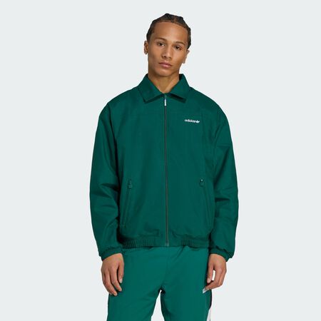 ADIDAS ORIGINALS Brushed Woven Track Top Collegiate Green MEN