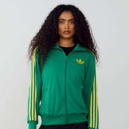 ADIDAS ORIGINALS JACKET FZ FIREBIRD LOOSE GREEN/YELLOW WOMEN
