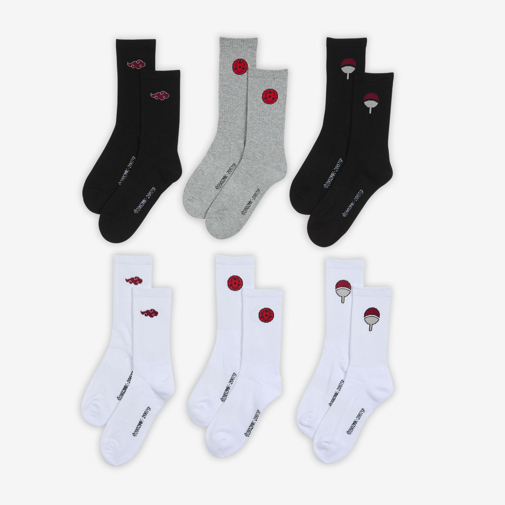 Chaussettes X6 Crew Naruto Shippuden - vue 1