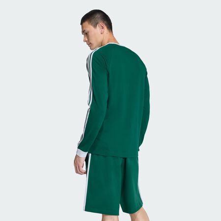 ADIDAS ORIGINALS 3-STRIPES LONGSLEEVE TEE Collegiate Green MEN