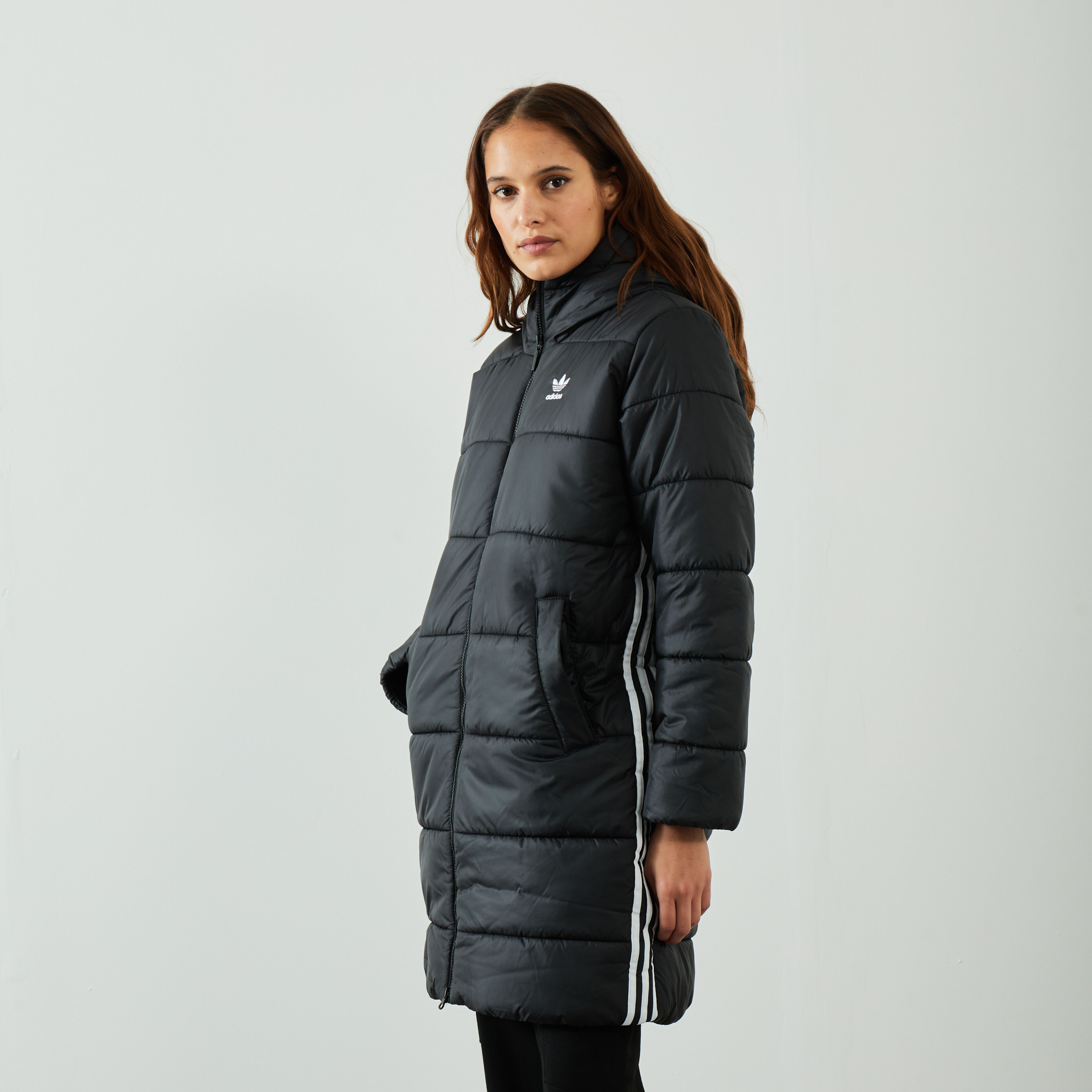 ADIDAS ORIGINALS LONG SLIM JACKET BLACK JACKETS WOMEN Courir