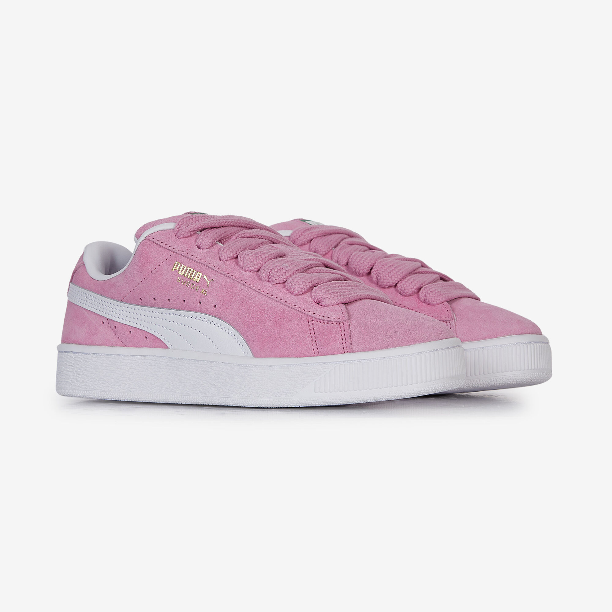 PUMA SUEDE XL PINK WHITE SNEAKERS KIDS Courir
