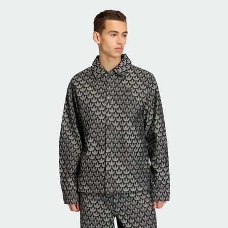 ADIDAS ORIGINALS CHEMISE MONOGRAMME DENIM Black HOMME