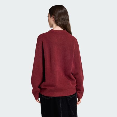 ADIDAS ORIGINALS adidas Originals Athletic Dept Knitted Sweater Shadow Red WOMEN