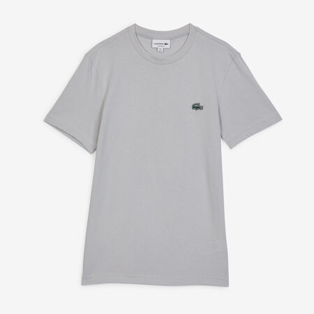 LACOSTE TEE SHIRT CLASSIC SMALL LOGO SL GREY WOMEN