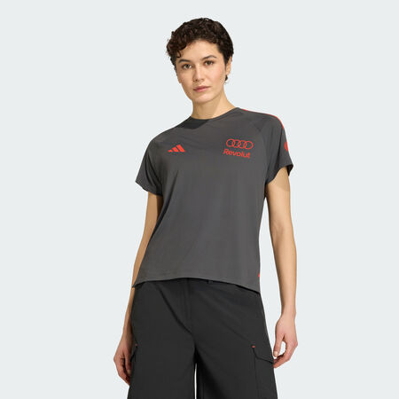 ADIDAS PERFORMANCE MAILLOT MANCHES COURTES M&Eacute;CANICIEN AUDI REVOLUT F1 TEAM Utility Black / Hi-Res Red FEMME