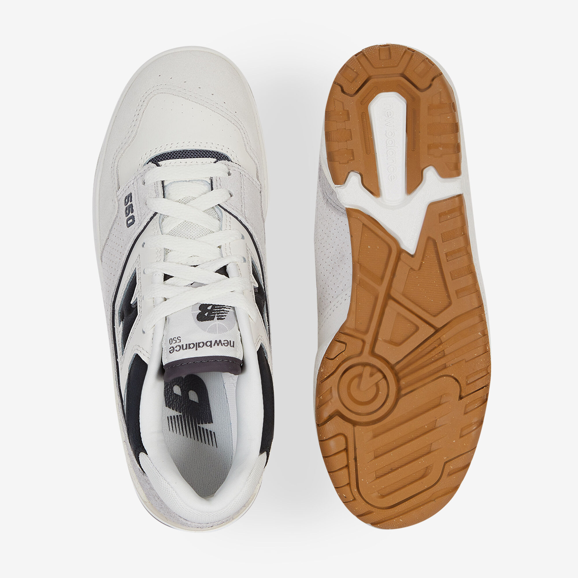 550 Suede  Blanc/noir