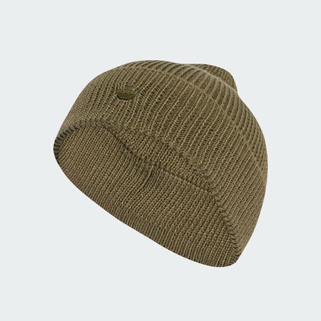 ADIDAS ORIGINALS Everyday Icons Beanie With Tonal Metal Trefoil Olive Strata UNISEX
