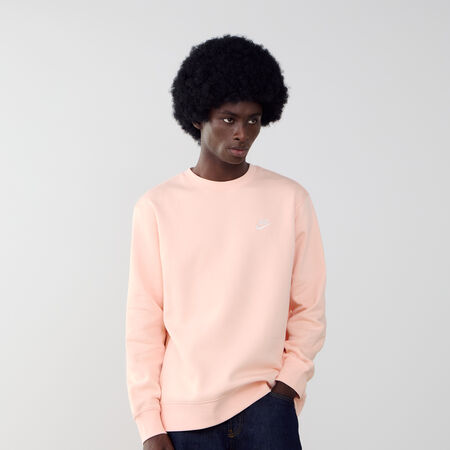 NIKE SWEAT CREW CLUB PINK/WHITE MEN