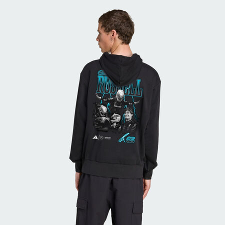 ADIDAS ORIGINALS Hoodie graphique George Russell Mercedes - AMG Petronas Formula One Team Black HOMME