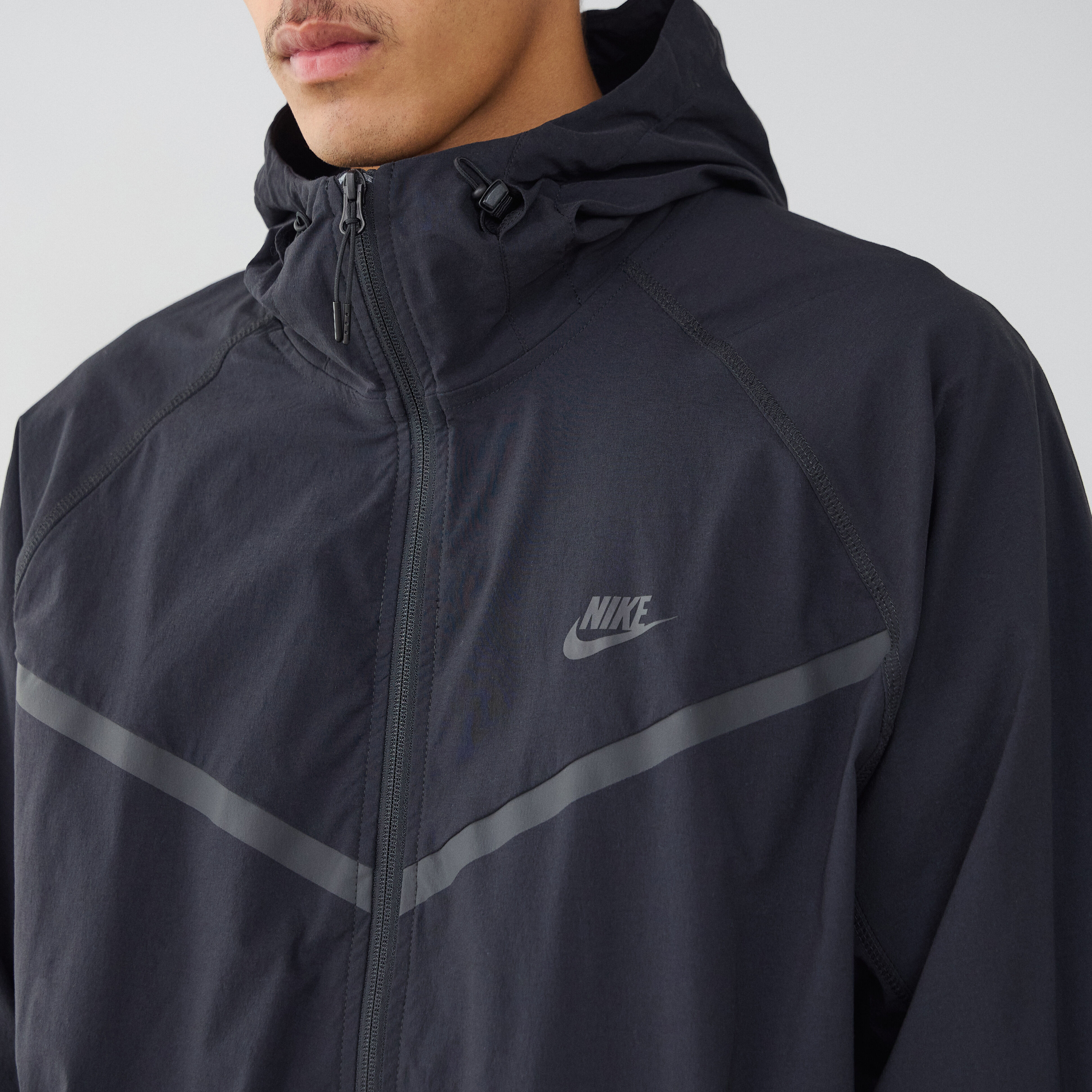 NIKE JACKET TECH FLEECE FZ WVN BLACK JACKETS MEN Courir