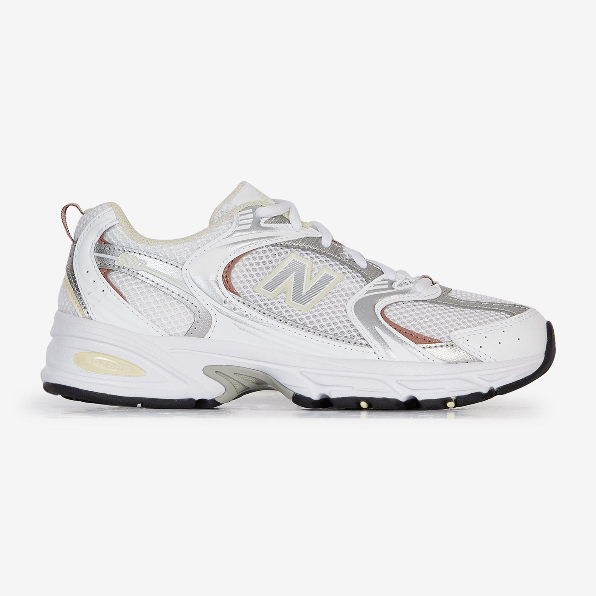 NEW BALANCE 530 BLANC JAUNE SNEAKERS FEMME LACETS Courir