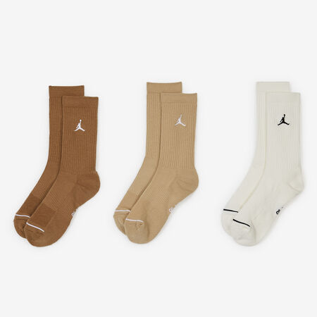 JORDAN CHAUSSETTES X3 CREW JUMPMAN BROWN MEN
