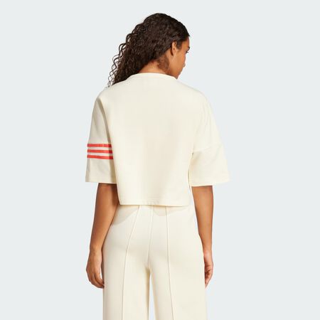 ADIDAS ORIGINALS Neuclassics Tee Cream White / Real Coral WOMEN