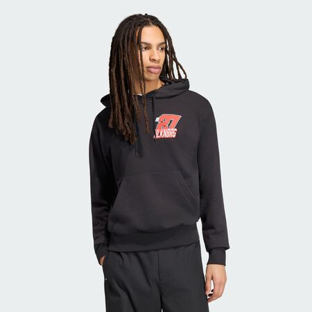 ADIDAS PERFORMANCE AUDI REVOLUT F1 TEAM NICO HULKENBERG GRAPHIC II HOODIE Black / Hi-Res Red MEN