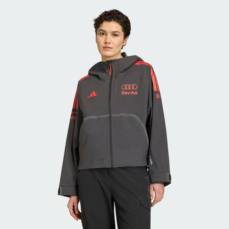 ADIDAS PERFORMANCE VESTE DE PLUIE AUDI REVOLUT F1 TEAM MECHANICS Utility Black / Hi-Res Red FEMME
