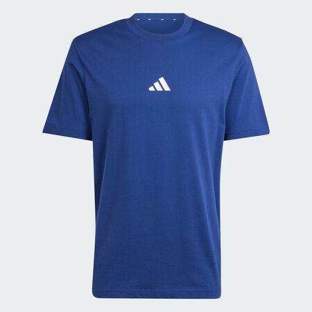 Essentials Small Logo Single Jersey Tee : Dark Blue / White