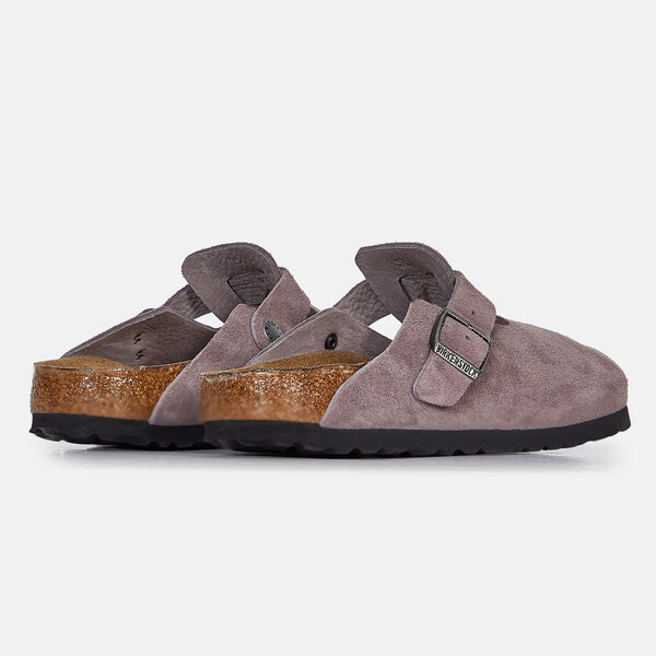 BIRKENSTOCK BOSTON SUEDE FADED PURPLE SNEAKERS FEMME VIOLET À